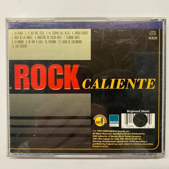 Rock Caliente by Various Artists (CD, 1999, Caliente) - Picture 3 of 3